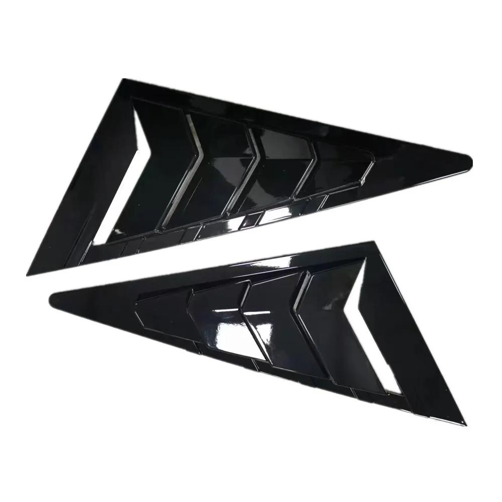 Для Honda Civic Седан 8-го поколения 2006-2010 2x Наклейка на автомобиль Жалюзи на переднее треугольное окно Боковая вентиляционная решетка Заслонка Шторки Крышка Отделка Декор