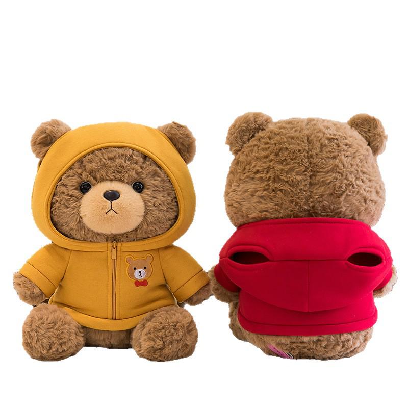 Casual Teddy Bear Plush Toy with Sweater - Children's Birthday Gift