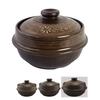 Korean Mud-glazed Earthenware Pot with Inlaid Design, Heat-resistant Rice Cooker, Korean West Coast Mud Loess Mineral-containing Kimchi, Chige, Sausag
