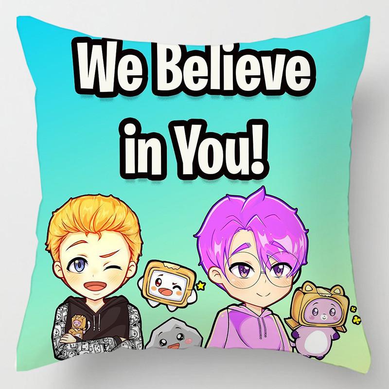 Lankybox Decorative Soft Pillow Case Cushion Cover For Comfortable Car Travel