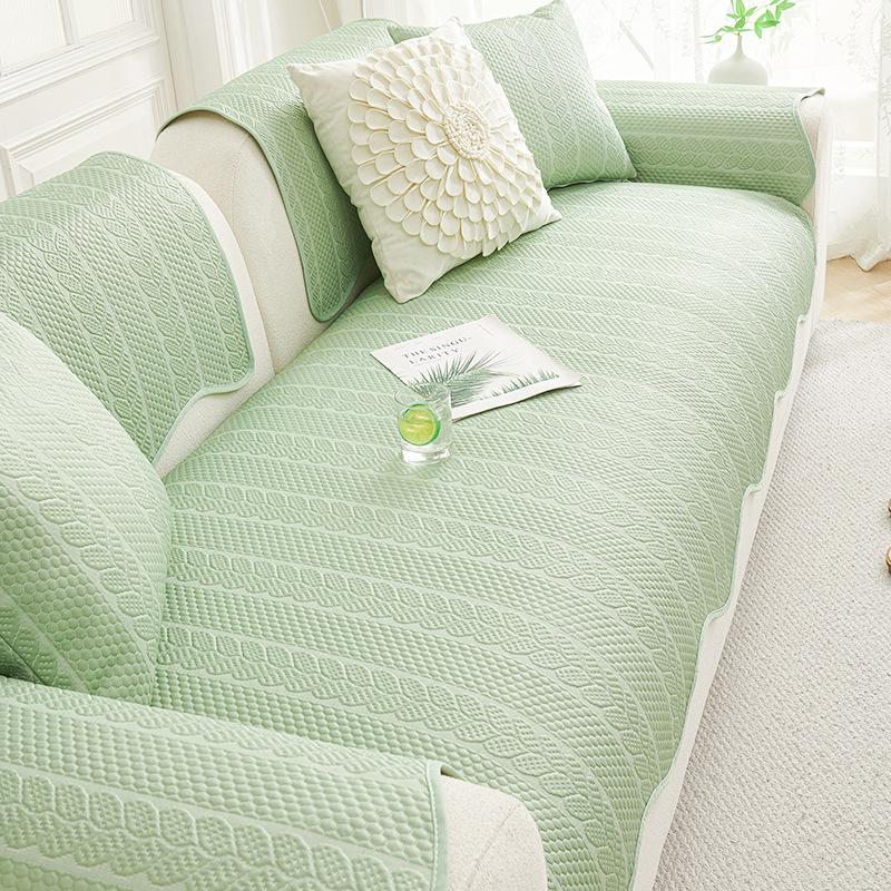 French Cream Wind New Summer Sofa Cushion Universal Fixed Sofa Cover Cloth Special-Shaped Sofa Cushion