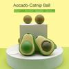 Забавная игрушка с кошачьей мятой в форме авокадо, игрушки для кошек с кошачьей мятой, закуски для лизания, мяч для здорового питания, чистка зубов, игрушки с кошачьей мятой, товары для животных
