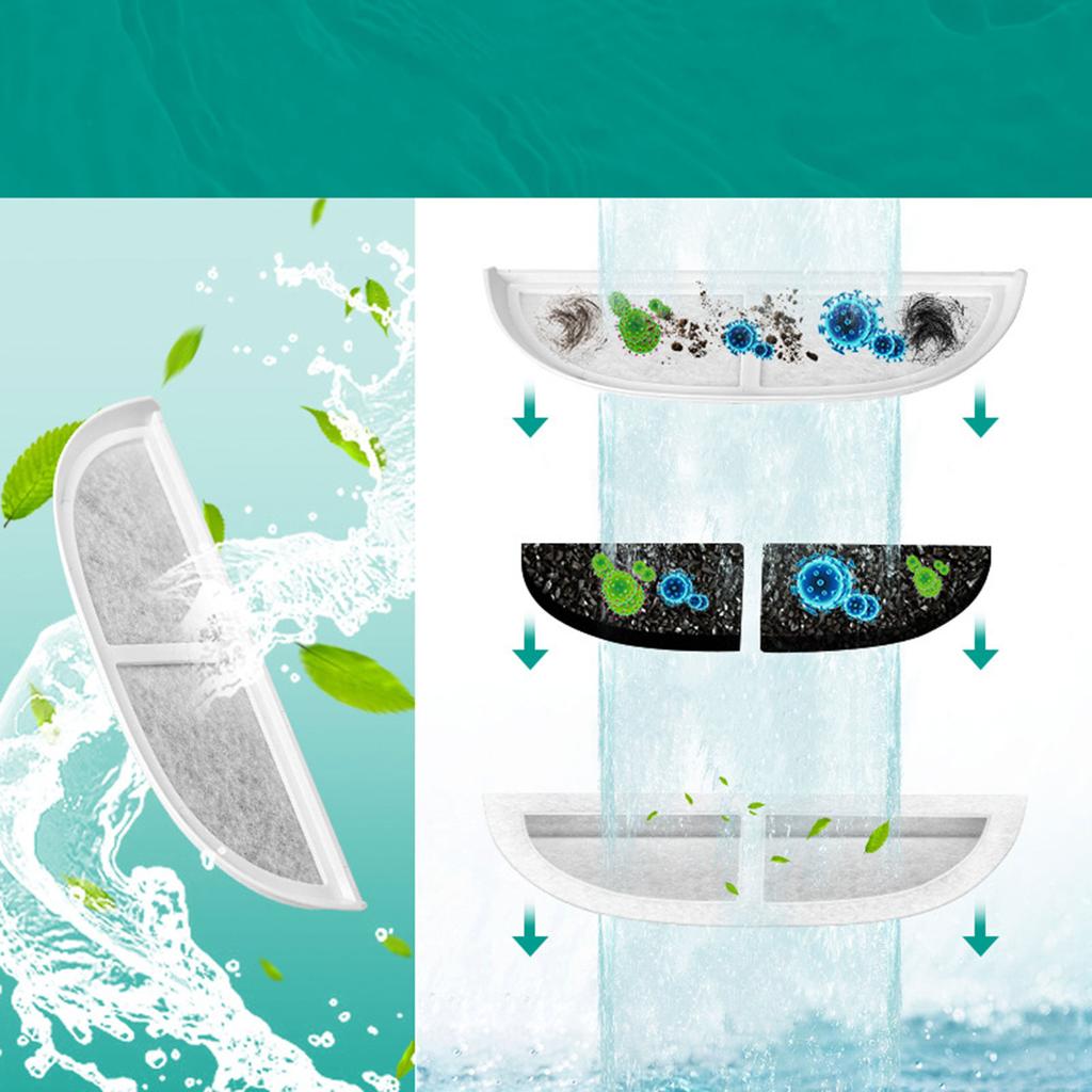 8 сменных фильтров для фонтанчиков для домашних животных. Улучшение качества воды. Сохранение чистоты воды благодаря замене фильтрации.