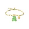 Swarovski Браслеты с мишками женские зеленые