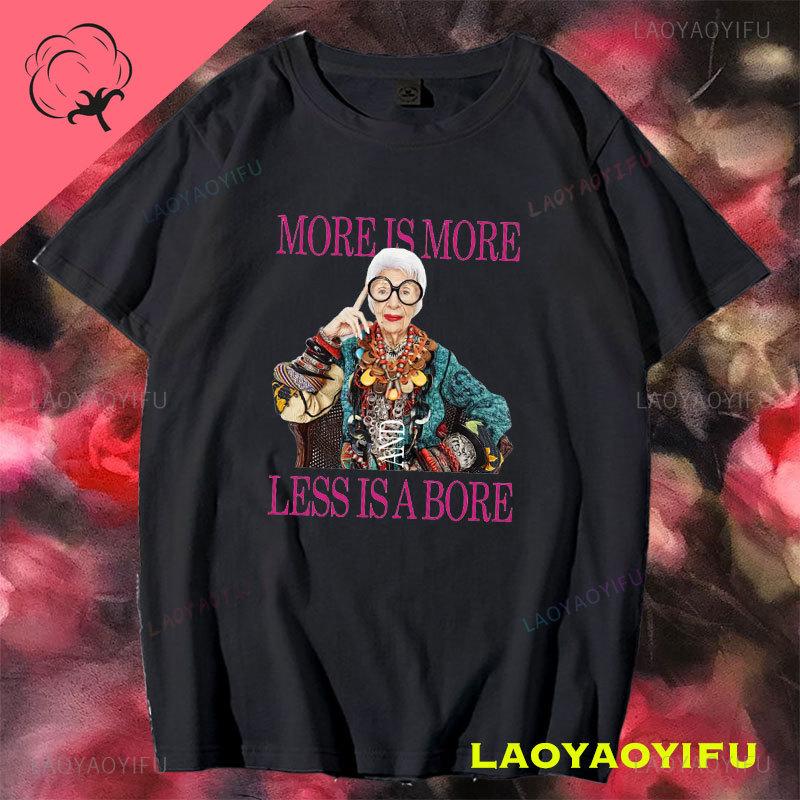 I Love Iris Apfel Fashion Women Printed T Shirts Vintage Tee Shirt Short Sleeve Round Collar TShirt Cotton Gift Idea Clothes