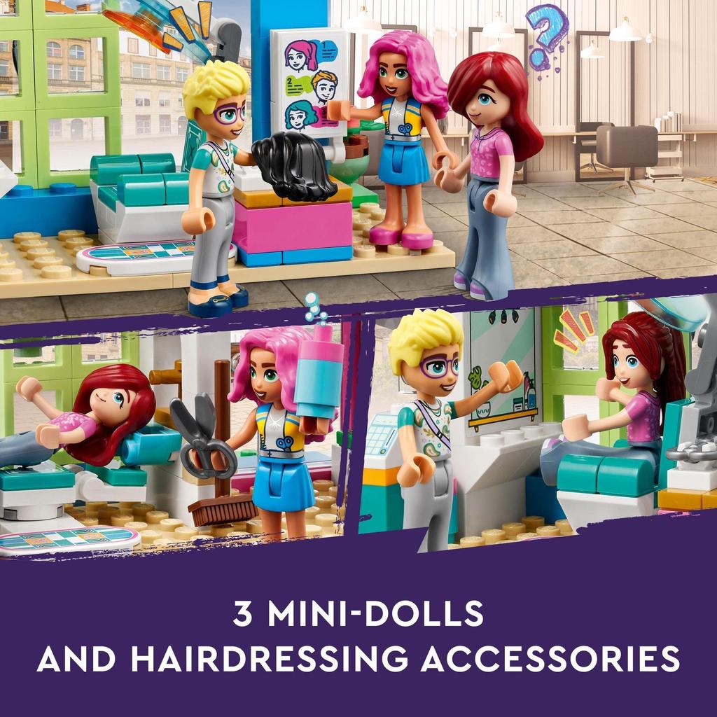 LEGO Friends Heartlake City Hair Salon 41743 Toy Block Present Pretend Play Town Building Girls Ages 6+