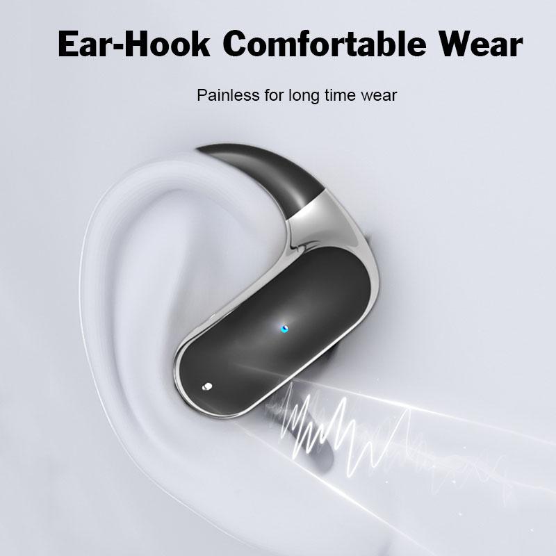 Беспроводные наушники с заушным креплением, безболезненная спортивная гарнитура Hi-Fi с шумоподавлением, стерео звук, музыка с HD микрофоном, низкая задержка, водонепроницаемые