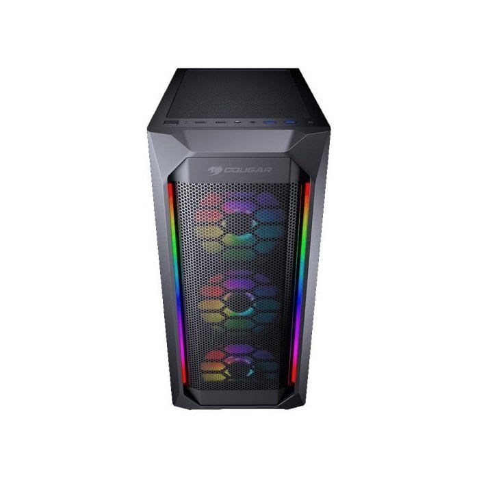 Boîtier ATX Semi-Tour - COUGAR - Noir - Format Midi - Taille ATX - Refroidissement Optimal