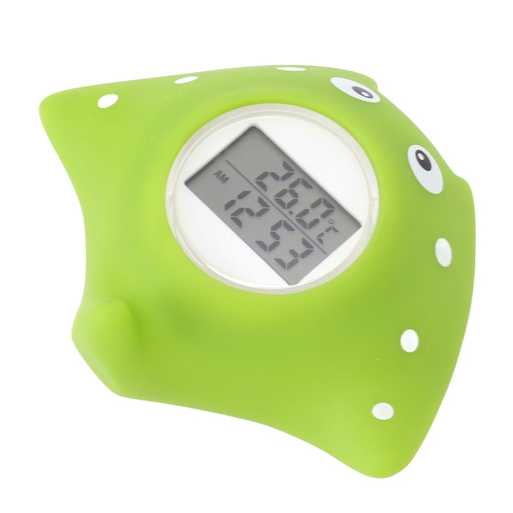 Baby Bath Thermometer Alarm LCD Display Fish Shaped Waterproof 0?60 Degrees Celsius Water