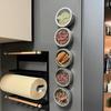 WBLDBB Магнитная емкость для специй Магнитная кухонная емкость для специй Портативная емкость для специй Из нержавеющей стали Стильное хранилище для и Резина 4 штуки Банки,