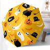 1 шт. Автоматический открывающийся/закрывающийся зонт на Хэллоуин с привидениями, кнопка в одно касание, ветрозащитная конструкция, легкий портативный зонт для женщин и мужчин6041