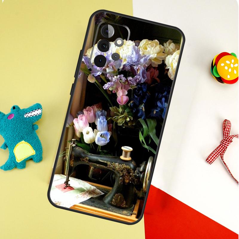 Швейная машина Чехол для телефона Samsung Galaxy A54 A34 A14 A55 A35 A15 A53 A33 A13 A05 A06 A16 A22 A32 A52