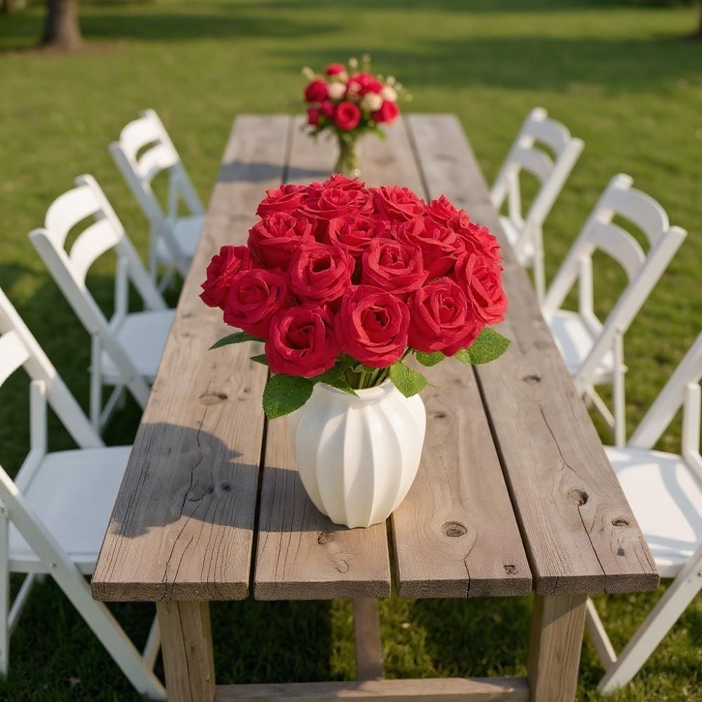 1pc DIY Floral Materials Simulated Rose Bouquet Silk Rose Artificial Flowers Photography Props