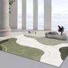 Японские минималистские зеленые ковры для гостиной, большие ковры для домашнего декора, спальни, мягкие эластичные напольные коврики для улицы, которые можно стирать