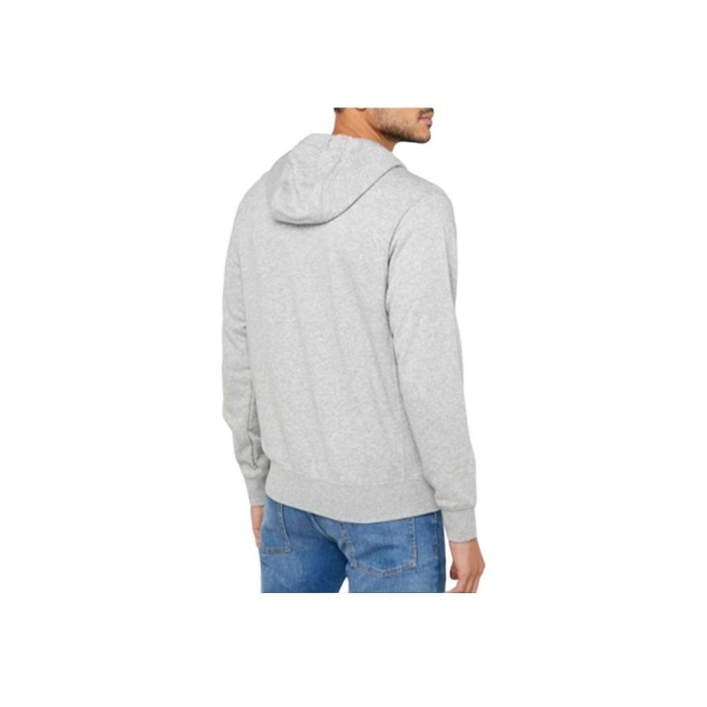 Nike Sportswear Club Fleece Full-Zip Hoodie Dark Grey Heather/Matte Silver/White Men Streetwear BV2645-063