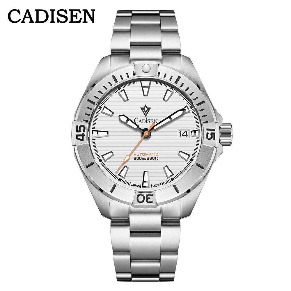 Cadisen Новые роскошные мужские часы высшего бренда с коробкой 200 м/660 футов водонепроницаемые автоматические мужские механические часы NH35
