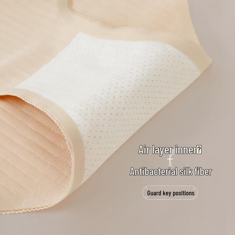 Women's Modal Silk Crotch Breathable Mid-Waist Briefs