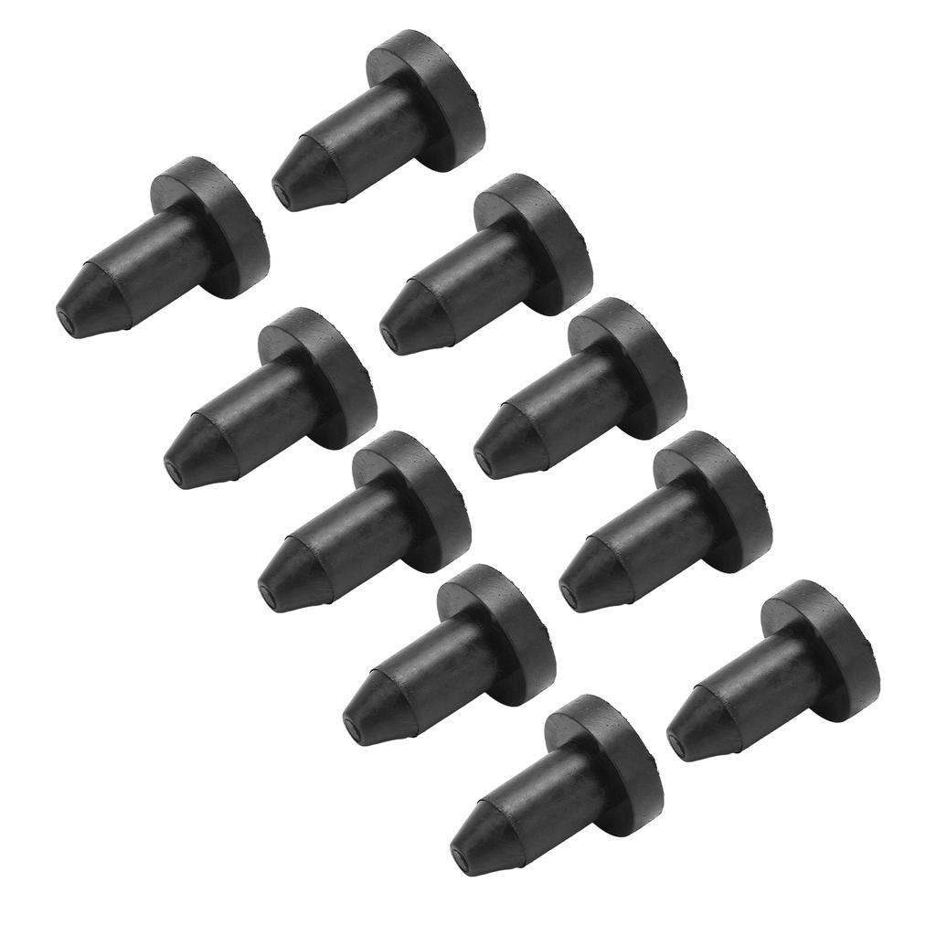 10pcs Kayak Drain Plug Kit Silicone Black 1.25in Length Universal Drain Holes Bung for Fishing Boats