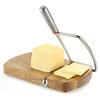 Premium Acacia Wood Cheese Slicer with Stainless Steel Blade Versatile Cutter for Cheese, Butter, Sausages Fruits Essential Kitchen Gadget