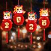 Chinese Style 2026 New Year Red Paper Lantern Blessing Lucky Lanterns Ornament  Party Gifts