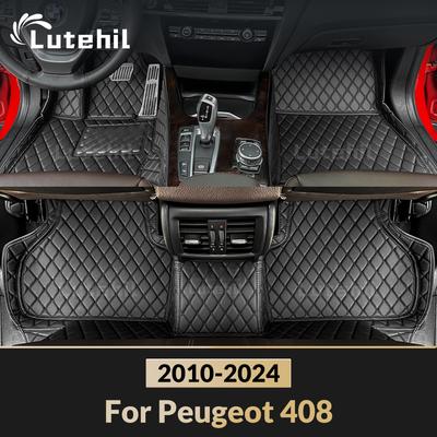 Автомобильные коврики для Peugeot 408 2010-2024 408x -2025 Накладки для ног Автомобильный ковер Чехол Аксессуары для интерьера