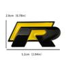 WGLRK1 3D Металлическая эмблема R Rline для решетки радиатора автомобиля и наклейки на крышку багажника для Volkswagen VW Golf GTI Jetta Passat B5 Tiguan Touran MK8