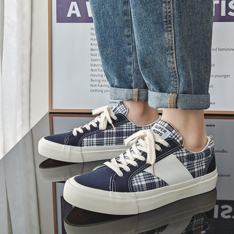 Осень новые дышащие парусиновые туфли мужские универсальные спортивные обувь для скейтборда мужской тренд обувь для пар