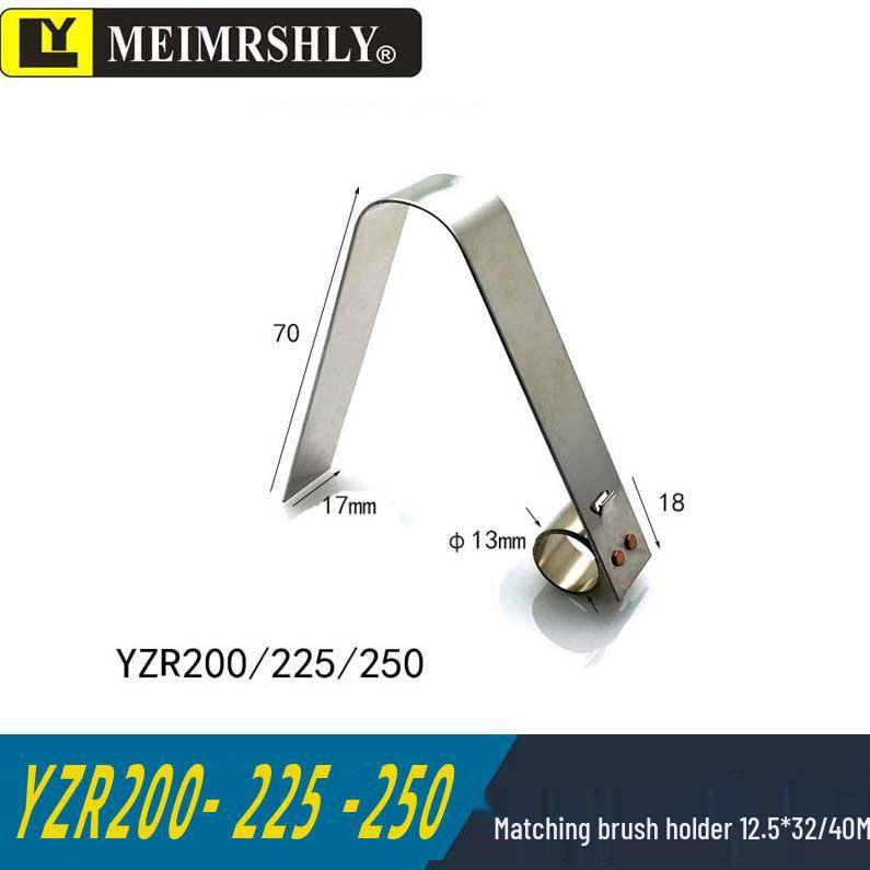 JR Motor Carbon Brush Holder Grip Bracket with Constant Force Spring, Aluminum Copper, 25*32*60 mm.