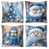Christmas Themed Pillowcases: Santa, Snowman, and Christmas Tree Designs sofas, bedroom pillow covers, holiday gifts