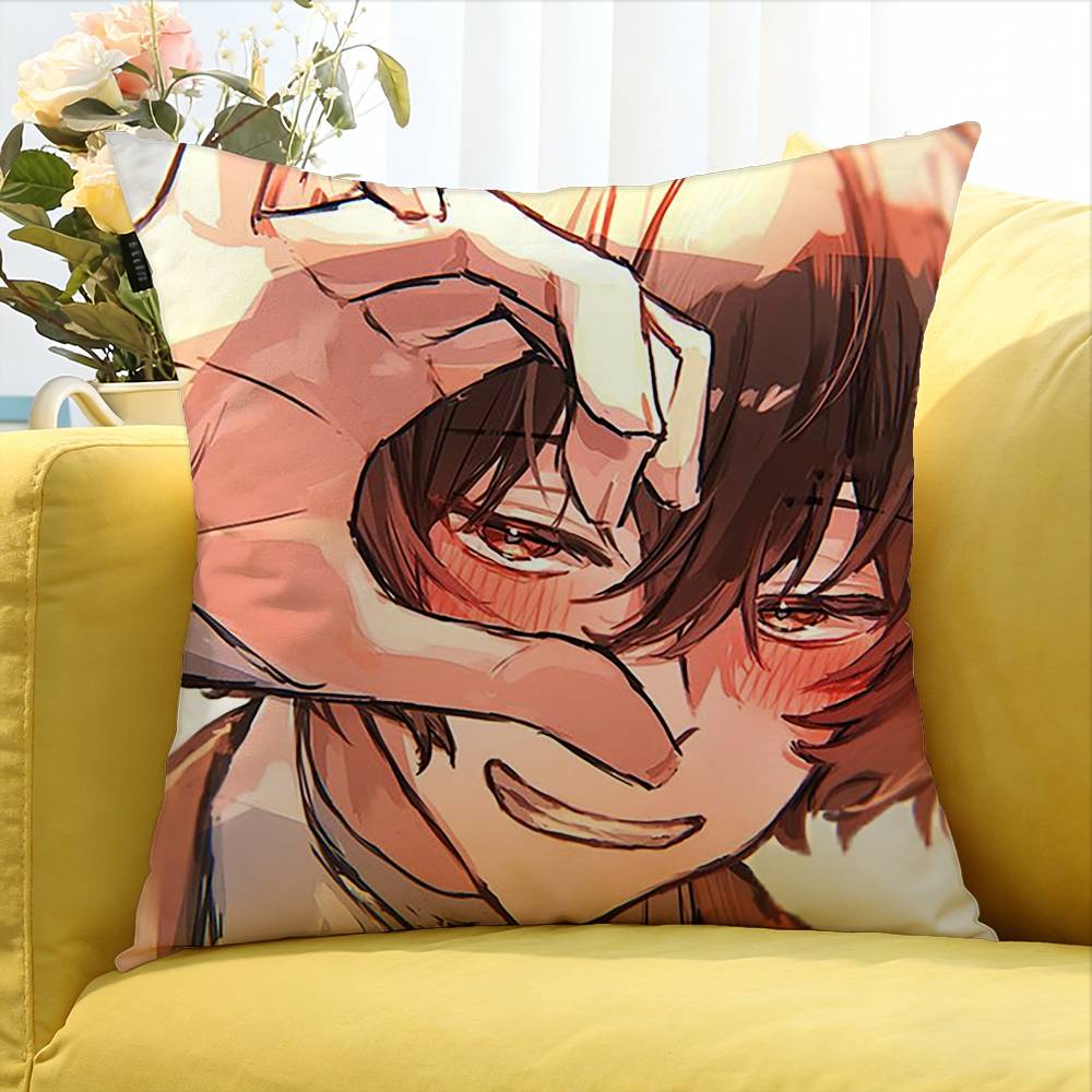 Bungo Stray Dogs Осаму Дазай Различные размеры Квадратная наволочка для Автомобиля Дома Спальни Декор