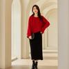 VICTORIA&VERA Women's Vintage Cable Knit Round Neck Sweater