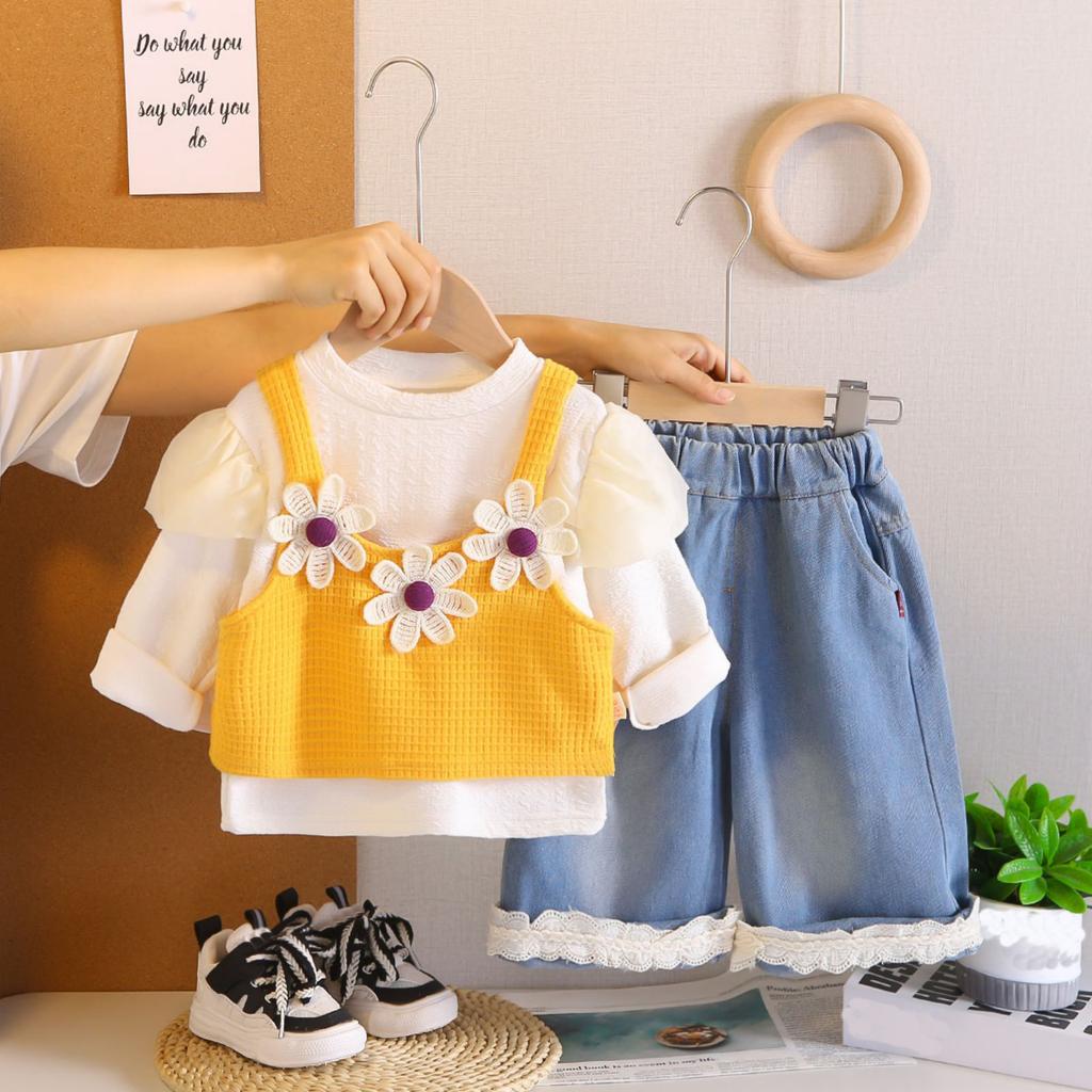 Kids Casual Long-Sleeve Set, Comfortable Daily Wear Outfits