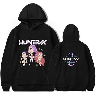 Модные K-pop Худи Охотники на демонов Осень Длинный рукав Унисекс Харадзюку Пуловеры Уличная одежда Смешная одежда Толстовка