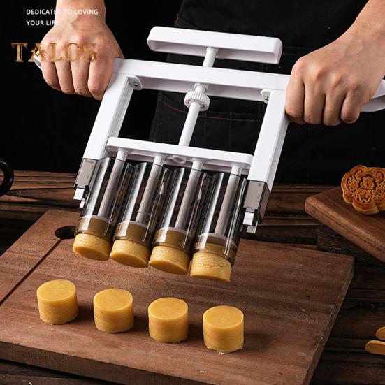 Диспенсер для начинки Mooncake, пищевой пластик, сделай сам, форма для начинки лунного торта, инструмент для изготовления ручного пресса, штамп для печенья, кухонные принадлежности для выпечки