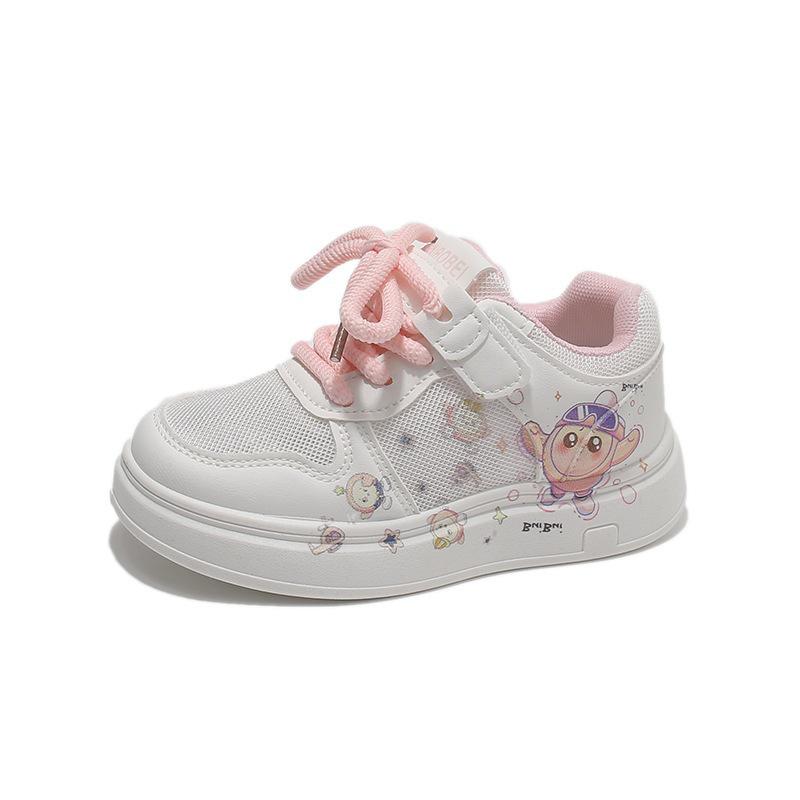 Spring/Summer Girls' Cartoon Canvas Shoes - Cute, Stylish Princess-Style Casual Shoes with Soft Sole