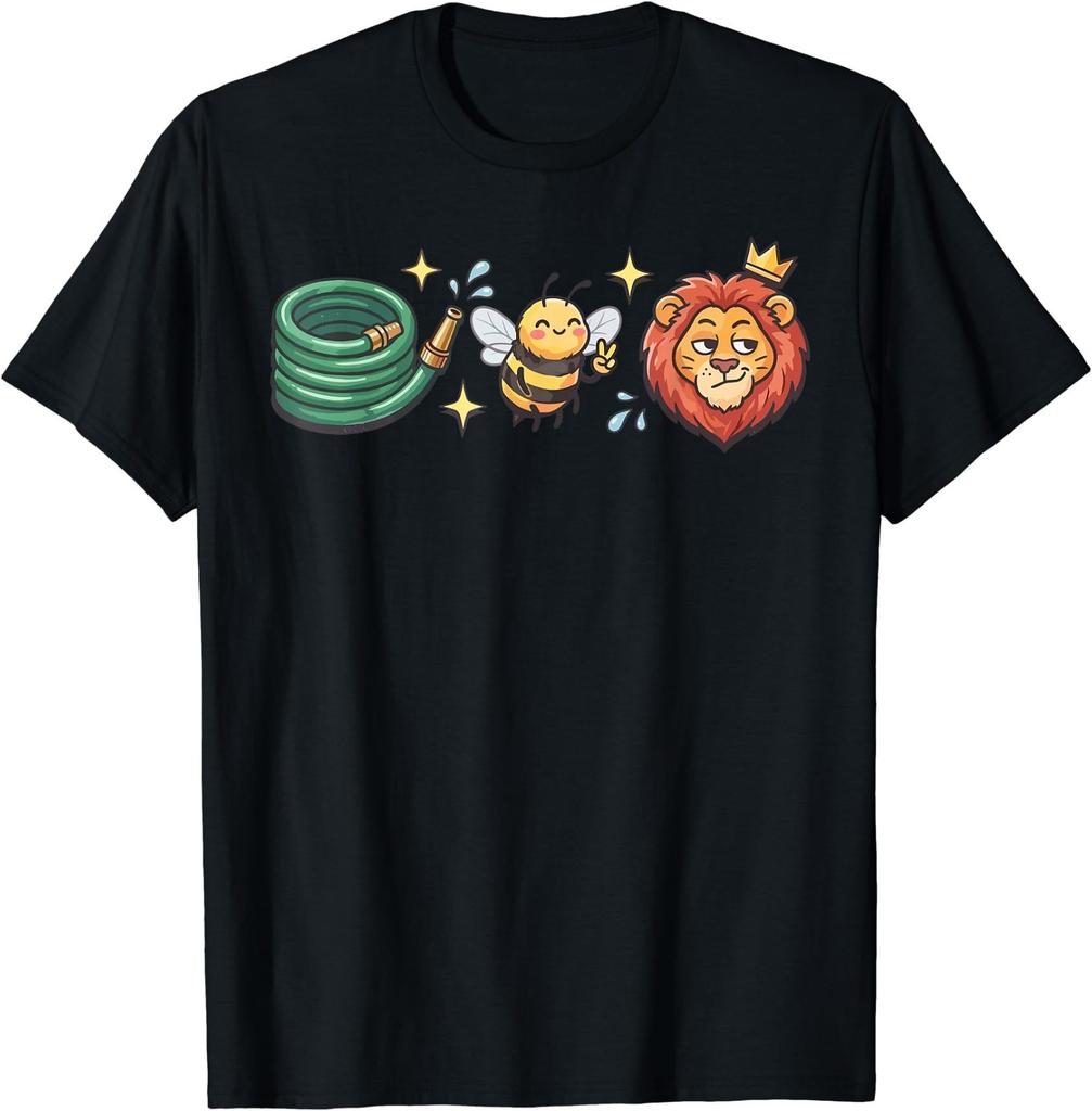 Hose Bee Lion Icons Retro Funny Hoes Be Lying Pun Intended T-Shirt