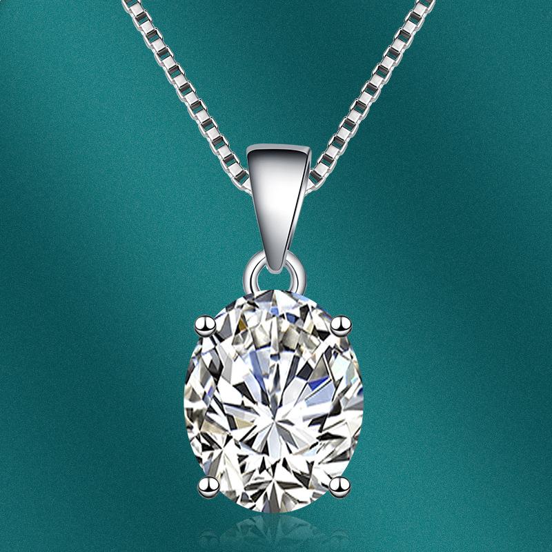 BELLA BOX Овальное ожерелье с подвеской, несколько цветов, модные свадебные украшения для помолвки