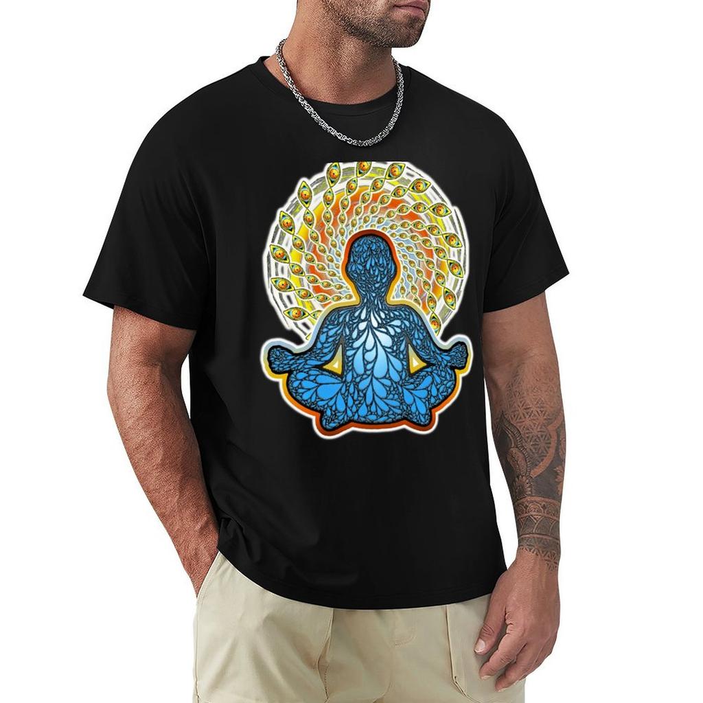 Meditationvisualsun Tshirt Novelty Print Casual Tee Shirt