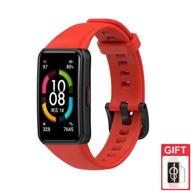 Сменный силиконовый ремешок для браслета Huawei Band 6, сменные ремешки для браслета, аксессуары для Honor Band 7 6