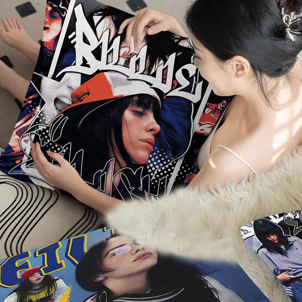 Pop Singer B-Billie Pillow Cover For Bedroom Room And Living Room Sofa Decorative Cushion Cover
