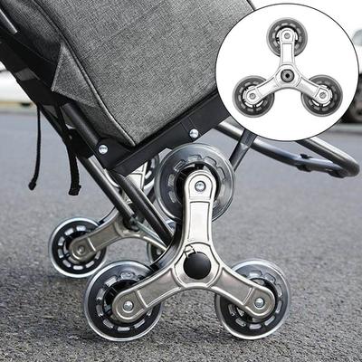 Многоцелевые колеса для подъема по лестнице Металлический каркас Мебельные ролики Устойчивые колеса для тележки Хозяйственная тележка