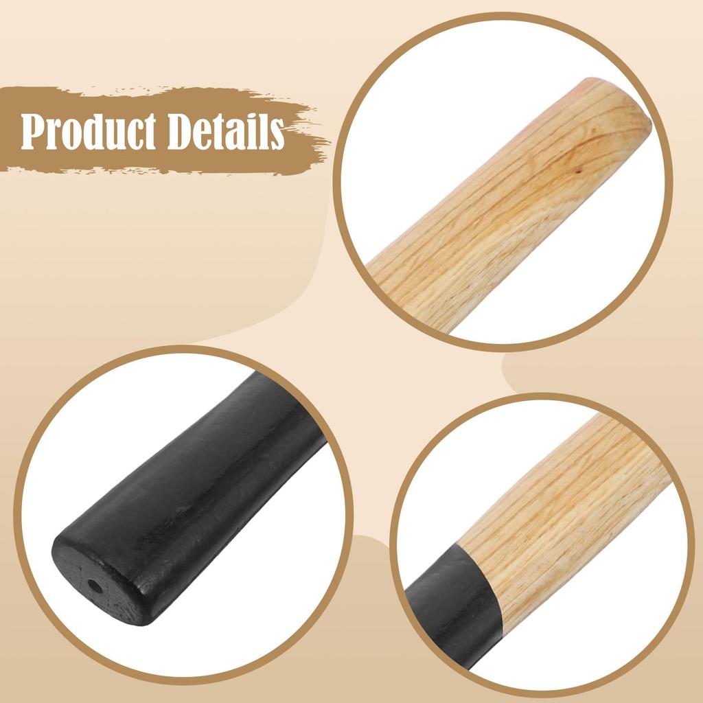 Hammer Handles Replacement Practical Ergonomic Grip Comfortable Handling and Performance for Chopping Axe Hatchet Construction
