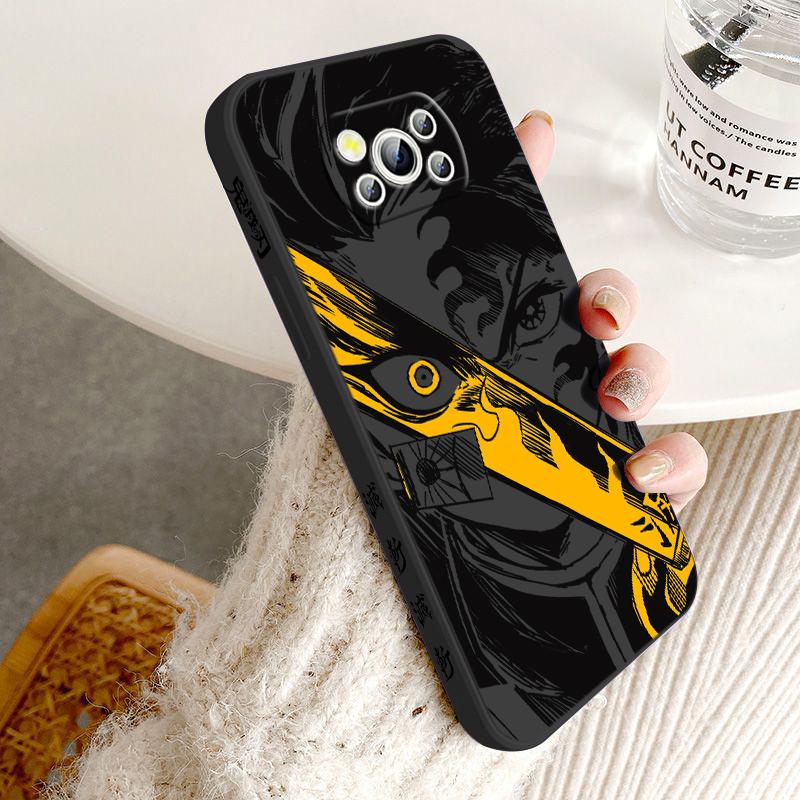 Demon Slayer Cute For POCO M5S M4 M3 C55 C50 C40 C3 X5 X4 X3 X2 F5 F4 F3 Pro GT NFC Liquid Left Rope Phone Case