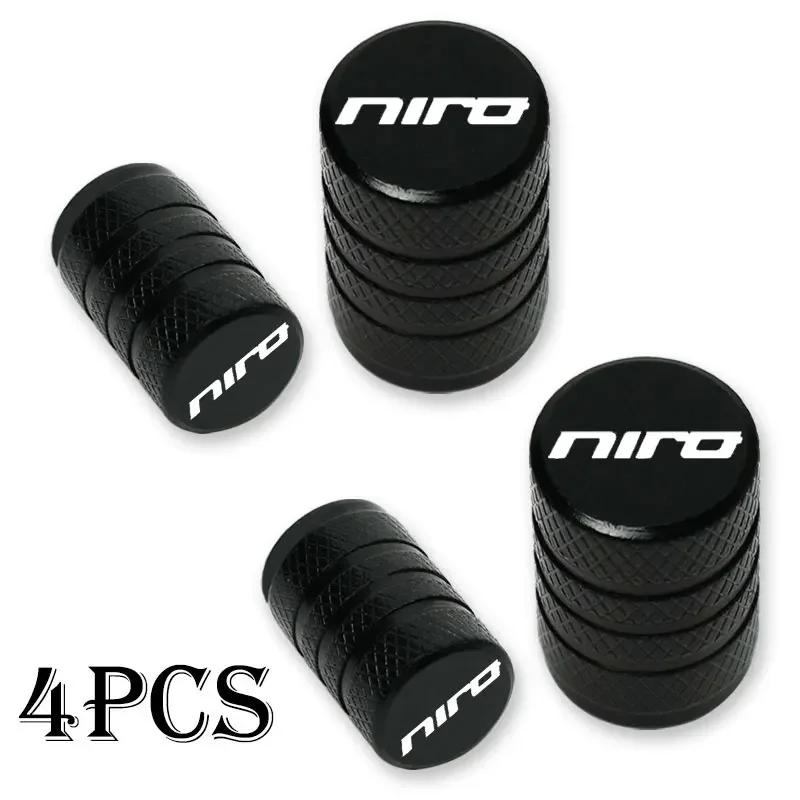 BXAOK1 Car Wheel Tire Valve Caps Tyre Stem Covers Airdust Waterproof Accessories 4pcs For KIA NIRO
