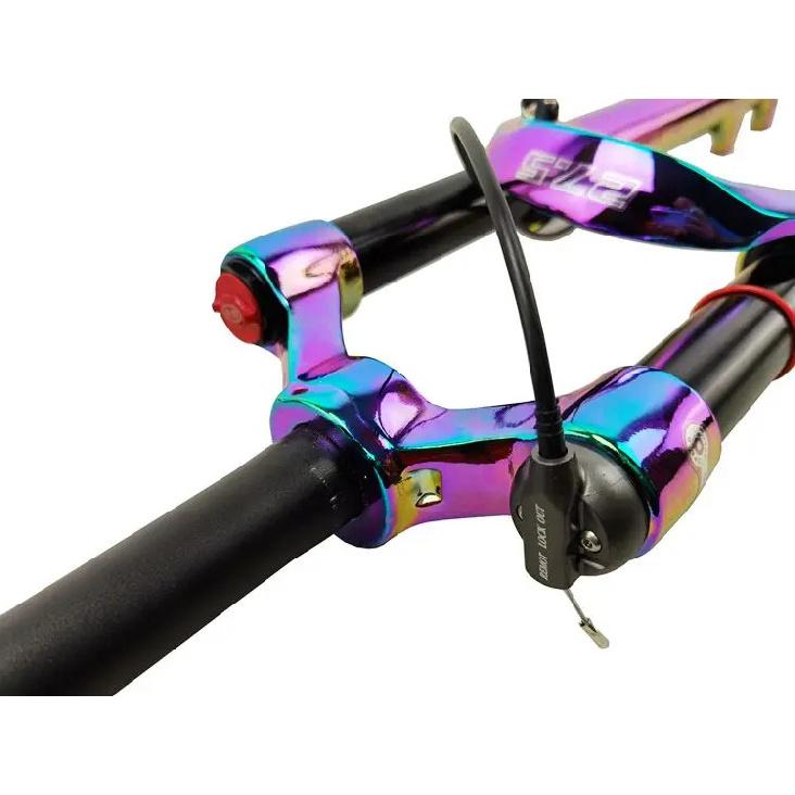 PASAK aluminum Alloy MTB Bicycle Fork Supension Air 26/27.5/29er Inch Mountain Bike 32RL100mm Fork For A Bicycle colour plating