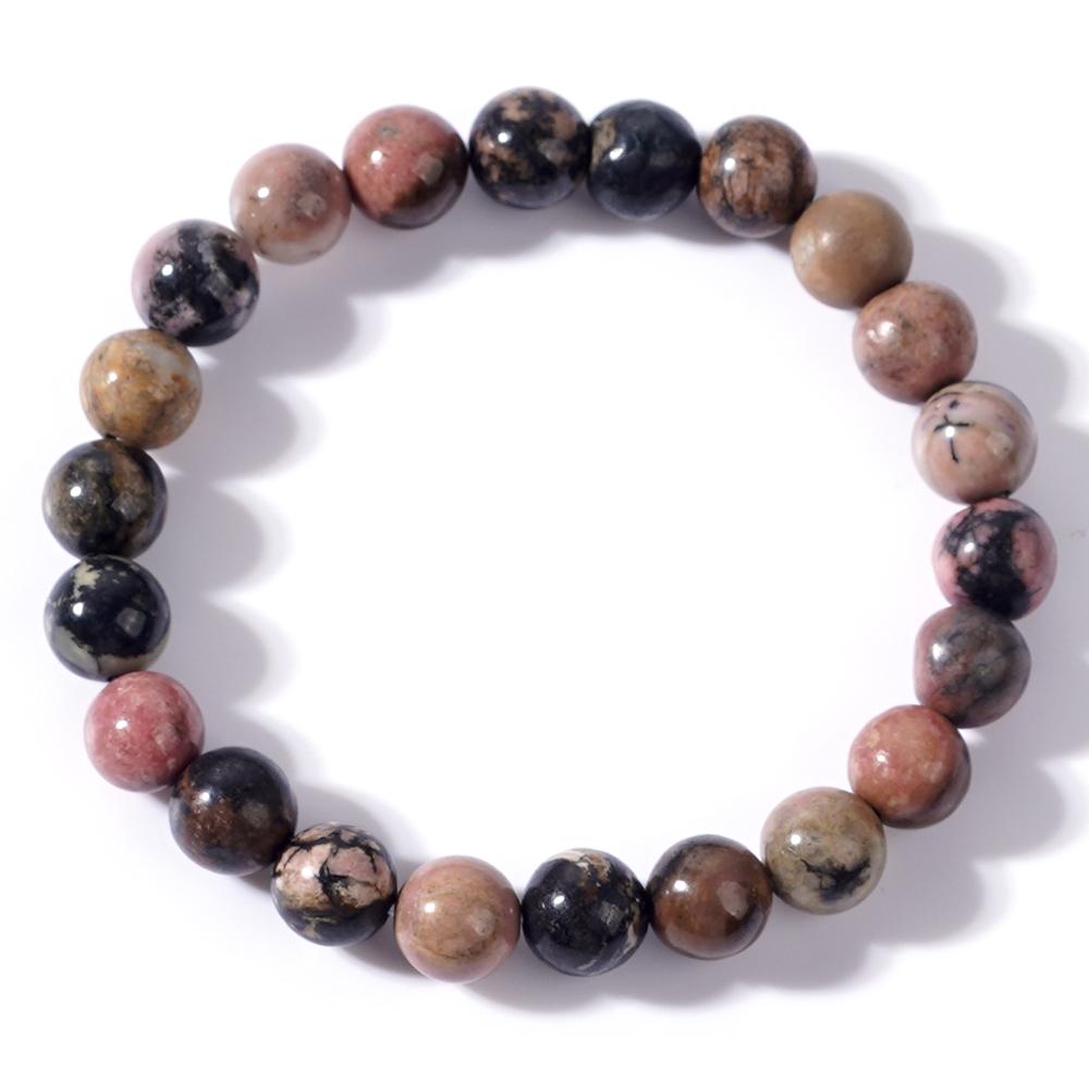 Ximang Handmade Multicolor Gemstone Beaded Bracelets Fashion Stretch Bangles for Women and Men Gorgeous Stone Jewelry