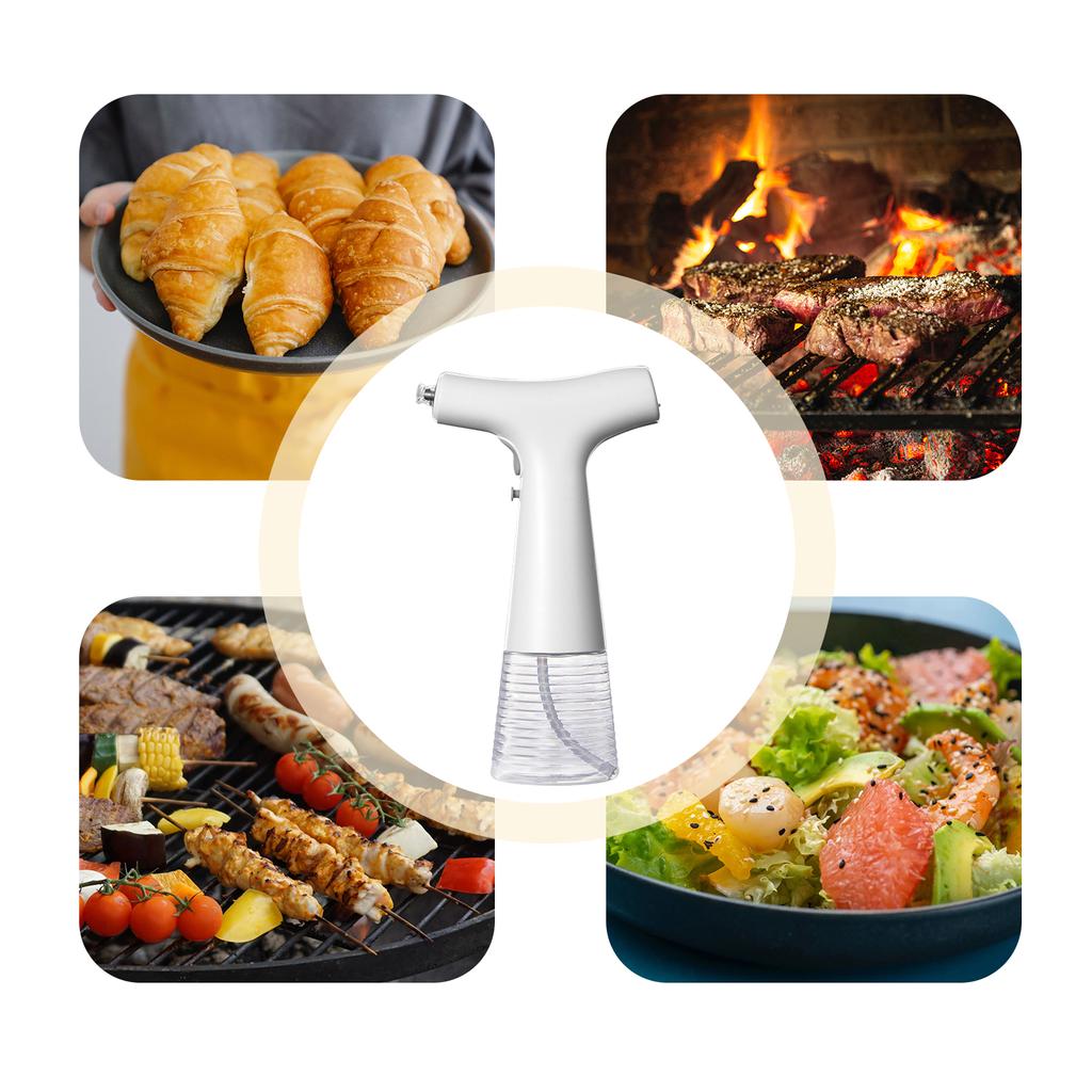 Автоматический распылитель оливкового масла на 240 мл с 2 режимами регулируемого потока, многоразовый распылитель, USB-дозатор масла