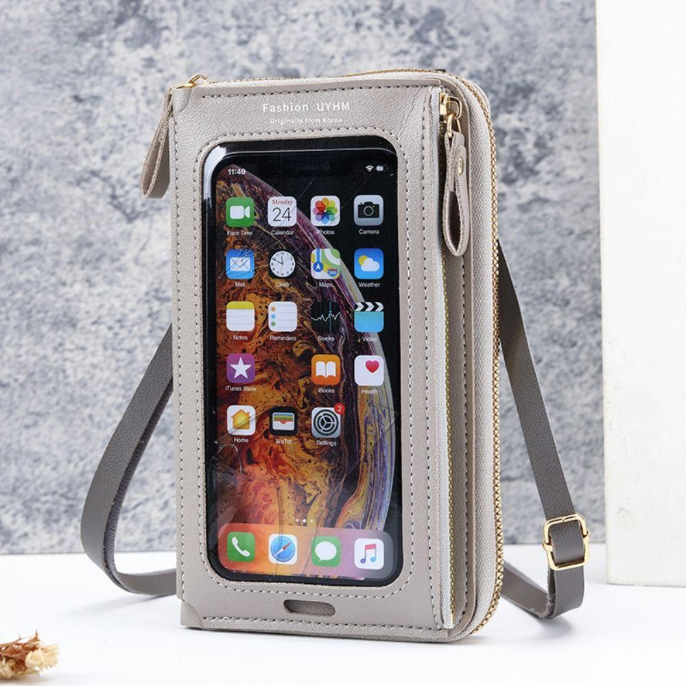 6 Colors Cell Phone Purse Large Capacity Women Wallet Girls Accessories Crossbody Phone Bag  Female