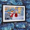 Полный квадратный/круглый дрель алмазная живопись Снежная девочка 5d DIY Алмазная вышивка снег Рождественская мозаика рукоделие домашний декор