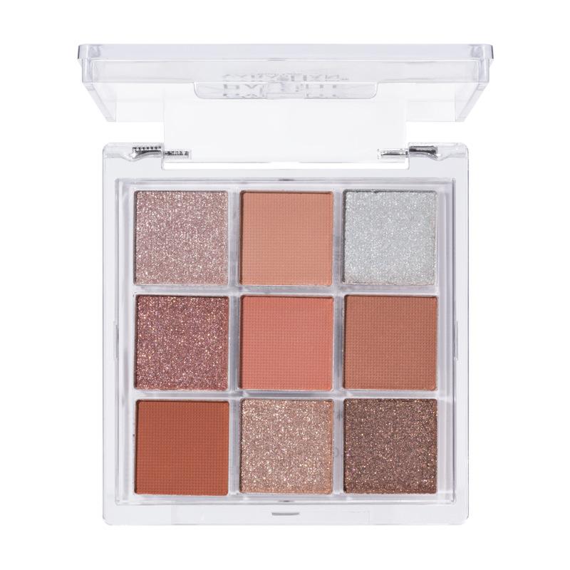9 цветов матовые мерцающие тени для век Pallete блестящие тени для век водостойкие стойкие пигменты для глаз тени для век красота макияж косметический